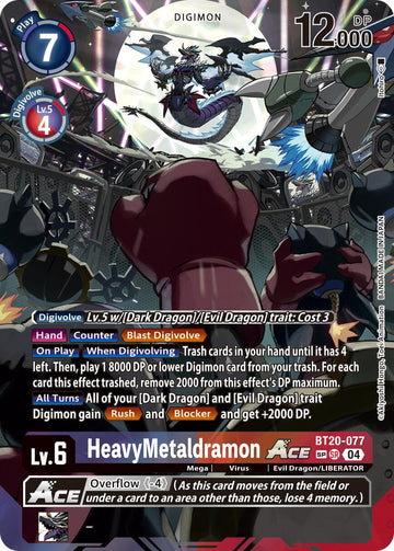 HeavyMetaldramon ACE (Textured) [BT20-077] [Release Special Booster 2.5] Foil