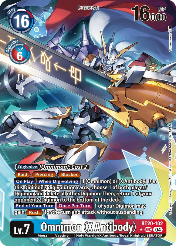 Omnimon (X Antibody) (Alternate Art) [BT20-102] [Release Special Booster 2.5] Foil