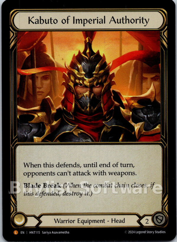 Kabuto of Imperial Authority [HNT115] [The Hunted] Rainbow Foil