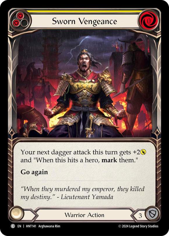 Sworn Vengeance (Yellow) [HNT141] [The Hunted]