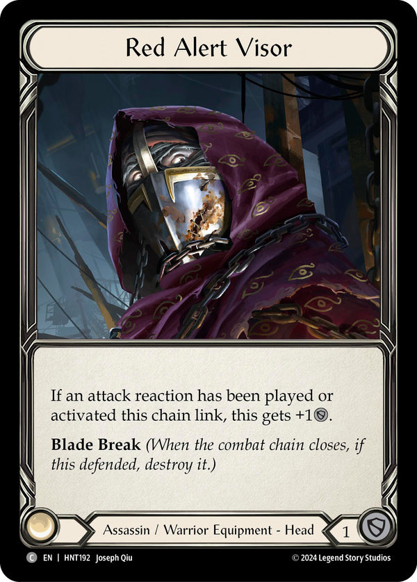 Red Alert Visor [HNT192] [The Hunted] Cold Foil