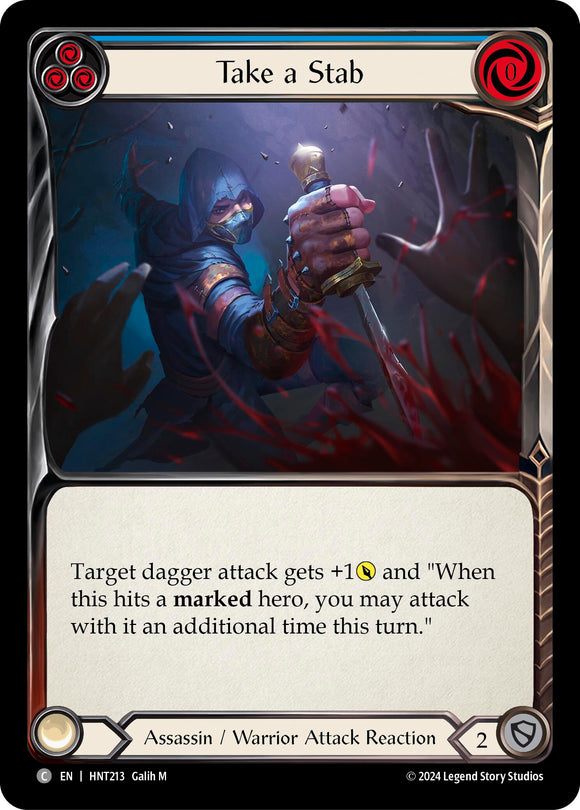 Take a Stab (Blue) [HNT213] [The Hunted] Rainbow Foil