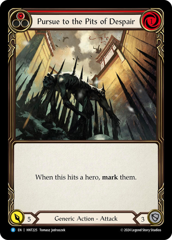 Pursue to the Pits of Despair (Red) [HNT225] [The Hunted] Rainbow Foil