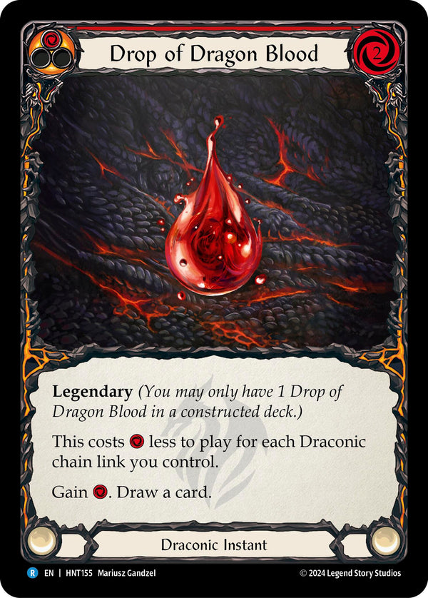 Drop of Dragon Blood (Extended Art) [HNT155] [The Hunted] Rainbow Foil