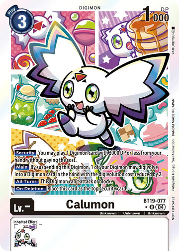 Calumon (Release Special Booster 2.5: Box Promotion Pack) [BT19-077] [Release Special Booster 2.5] Foil
