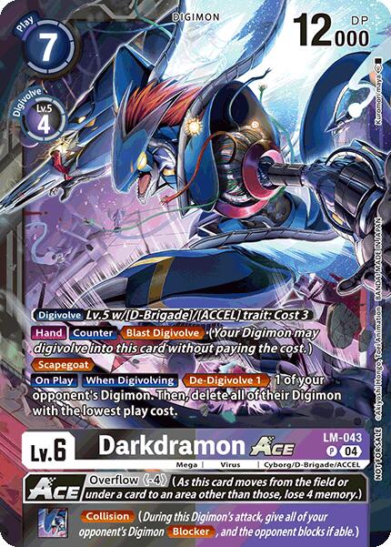 Darkdramon ACE (Limited Card Pack) [LM-043 P] [World Convergence] Foil