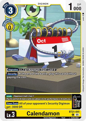 Calendamon [BT21-041] [World Convergence]
