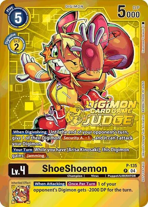 ShoeShoemon (Judge Pack 2025 Wave 1) [P-135] [Digimon Promotion Cards] Foil