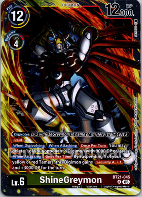 ShineGreymon [BT21-045] [World Convergence] Foil