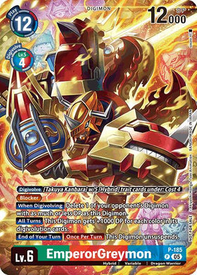 EmperorGreymon (BT-21: Illustration Celebration Pack) [P-185] [World Convergence] Foil