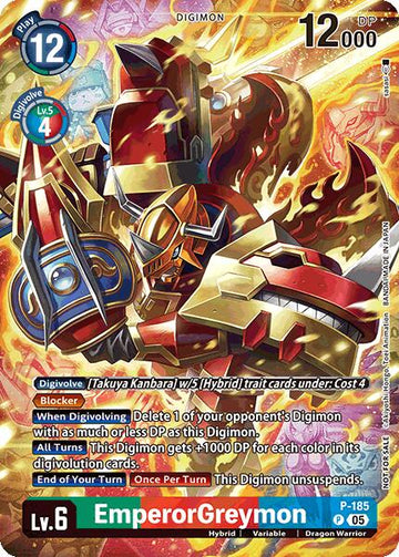 EmperorGreymon (BT-21: Illustration Celebration Pack) [P-185 P] [World Convergence] Foil