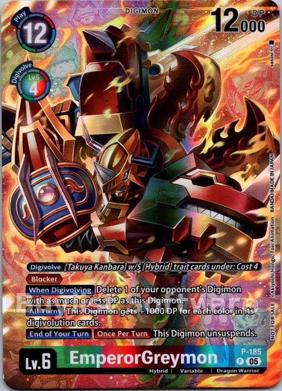EmperorGreymon (BT-21: Illustration Celebration Pack) [P-185] [World Convergence] Foil