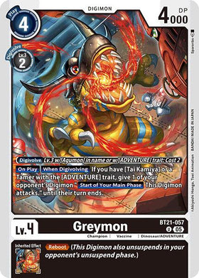 Greymon [BT21-057 U] [World Convergence]
