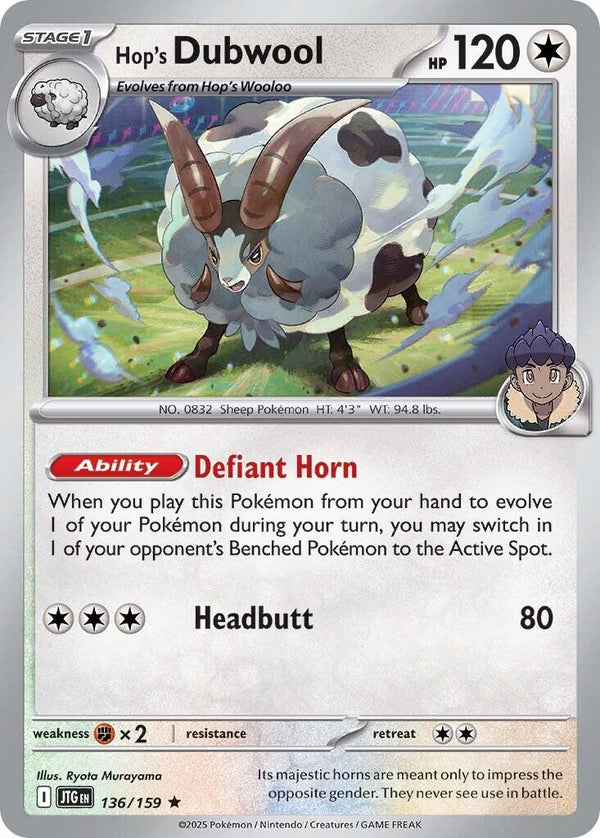 Hop's Dubwool [136/159] [Journey Together] Reverse Holofoil
