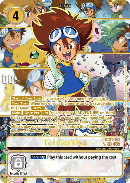 Tai Kamiya (Rare Pull) [BT21-102] [World Convergence] Foil