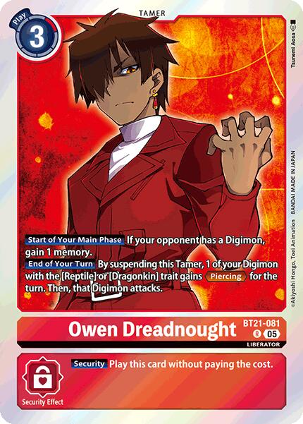 Owen Dreadnought [BT21-081] [World Convergence] Foil