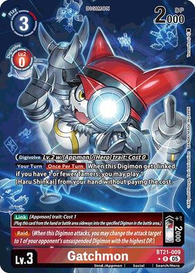Gatchmon (Alternate Art) [BT21-009] [World Convergence] Foil