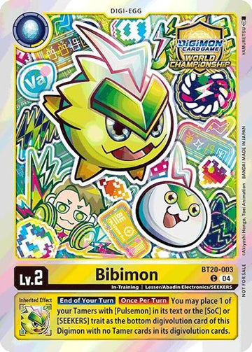 Bibimon (Regionals 25-26 Champion Card Set Season 1) [BT20-003] [Release Special Booster 2.5] Foil