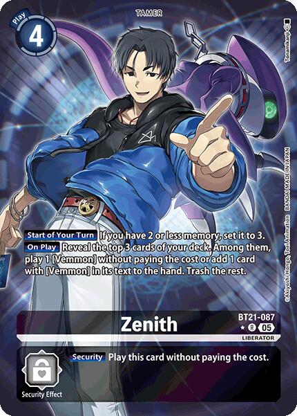 Zenith (Alternate Art) [BT21-087] [World Convergence] Foil