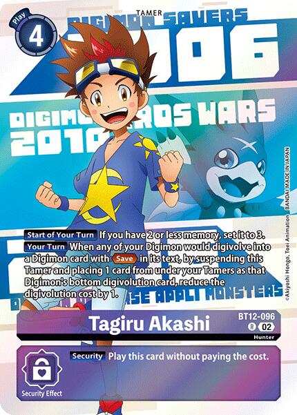 Tagiru Akashi (Digimon Animation Series 25th Anniversary Set) [BT12-096] [Across Time] Foil
