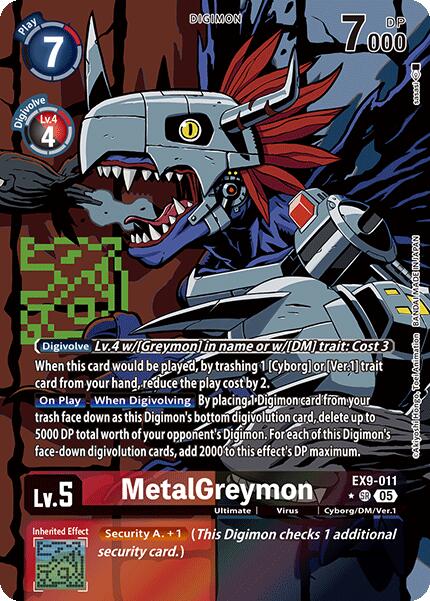MetalGreymon (Alternate Art) [EX9-011] [Versus Monsters] Foil