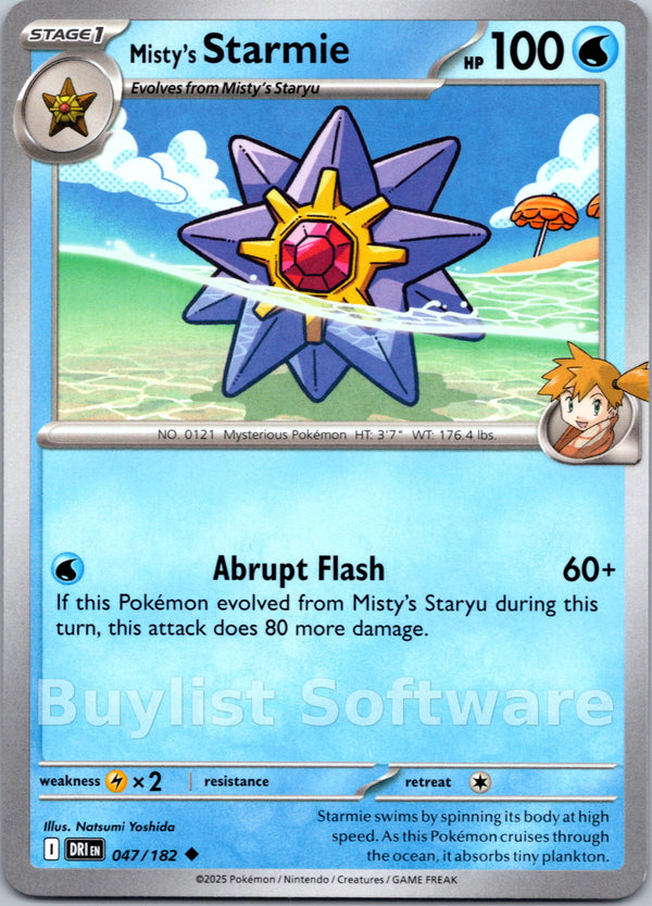 Misty's Starmie [047/182] [Destined Rivals] Reverse Holofoil