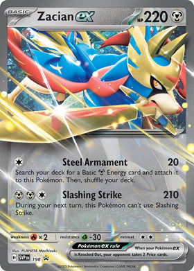 Zacian ex [198] [Scarlet & Violet Promo Cards] Holofoil
