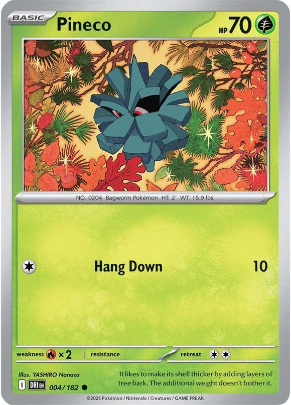Pineco [004/182] [Destined Rivals] Reverse Holofoil