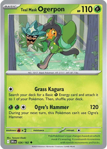 Teal Mask Ogerpon [026/182] [Destined Rivals]