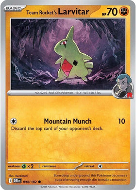 Team Rocket's Larvitar [094/182] [Destined Rivals]