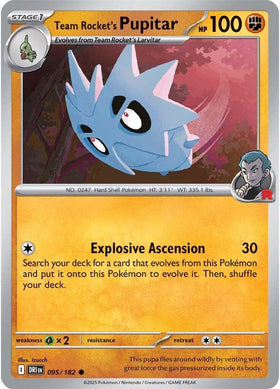 Team Rocket's Pupitar [095/182] [Destined Rivals]