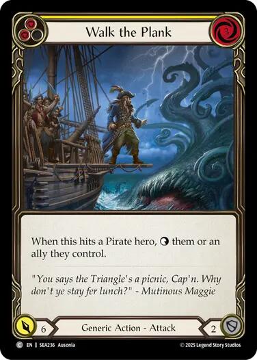 Walk the Plank (Yellow) [SEA236] [High Seas] Rainbow Foil