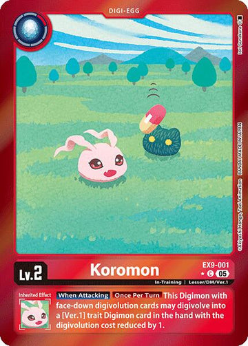 Koromon (Limited Foil) [EX9-001] [Versus Monsters] Foil