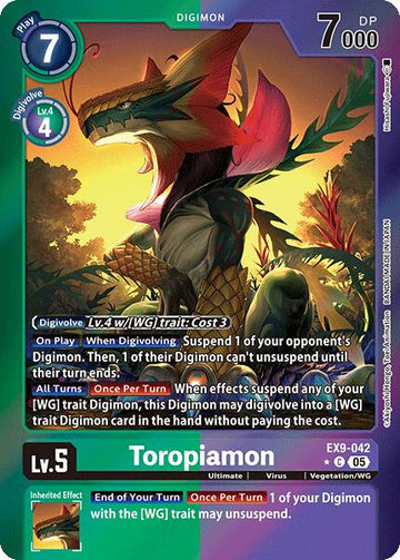 Toropiamon (Limited Foil) [EX9-042] [Versus Monsters] Foil