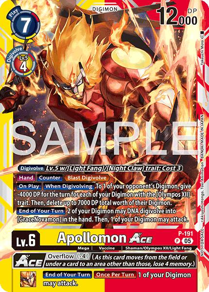 Apollomon ACE (Store Tournament 2025 Vol.3 Participation Pack) [P-191] [Digimon Promotion Cards]