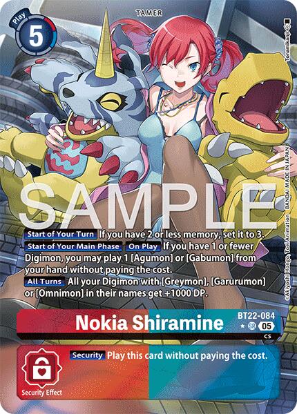 Nokia Shiramine (Alternate Art) [BT22-084] [Cyber Eden] Foil