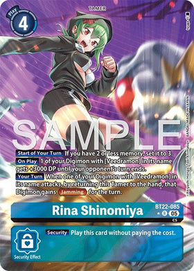 Rina Shinomiya (Alternate Art) [BT22-085] [Cyber Eden] Foil