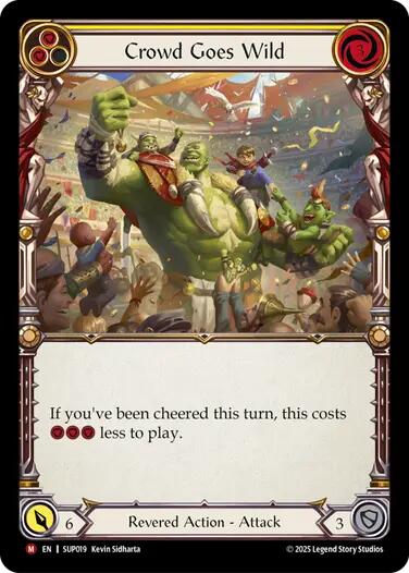 Crowd Goes Wild [SUP019] [Super Slam] Rainbow Foil