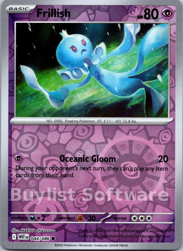Frillish [044/086] [White Flare] Reverse Holofoil
