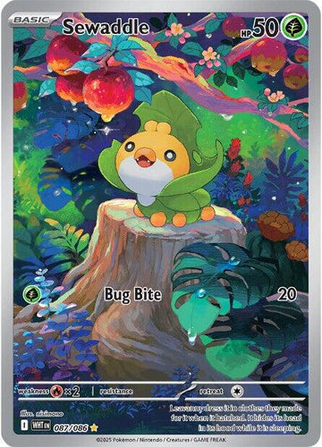 Sewaddle [087/086] [White Flare] Holofoil