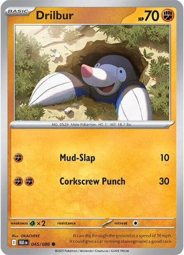 Drilbur [045/086] [Black Bolt]
