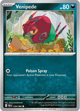 Venipede [054/086] [Black Bolt]