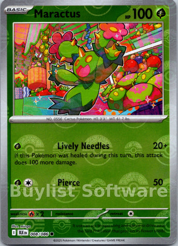 Maractus (Poke Ball Pattern) [008/086] [Black Bolt] Holofoil