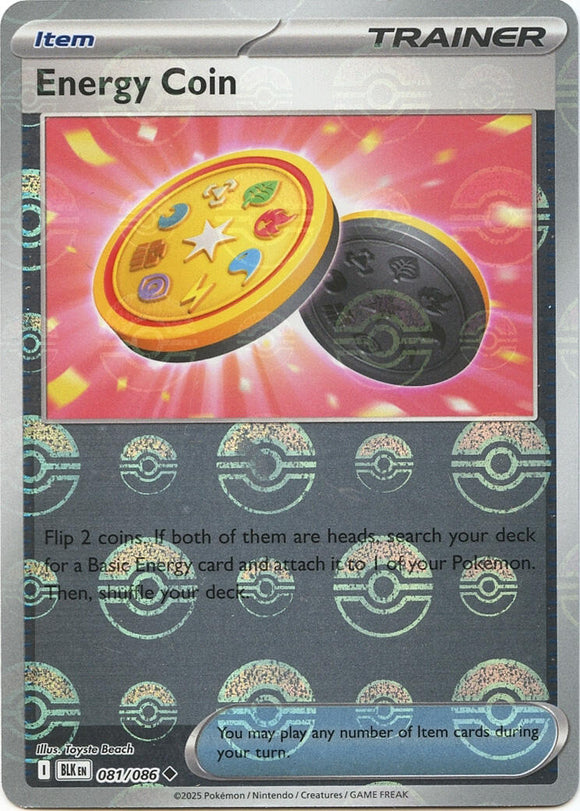 Energy Coin (Poke Ball Pattern) [081/086] [Black Bolt] Holofoil
