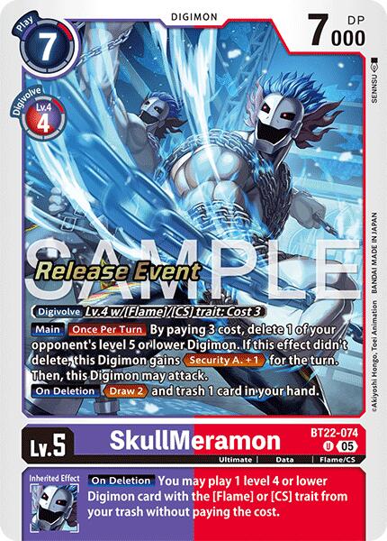 SkullMeramon [BT22-074] [Cyber Eden Release Event Cards] Foil