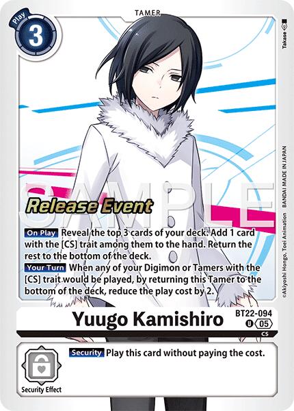 Yuugo Kamishiro [BT22-094] [Cyber Eden Release Event Cards] Foil