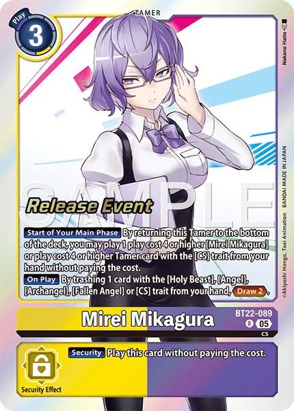 Mirei Mikagura [BT22-089] [Cyber Eden Release Event Cards] Foil