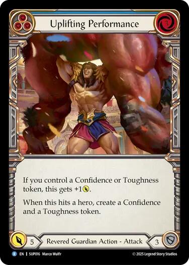 Uplifting Performance [SUP016] [Super Slam] Rainbow Foil