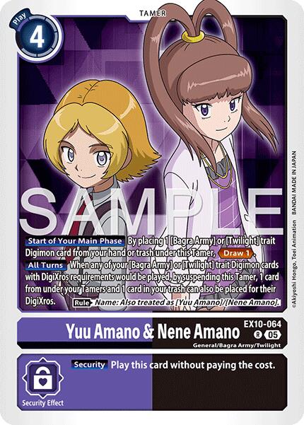 Yuu Amano & Nene Amano [EX10-064] [Sinister Order] Foil