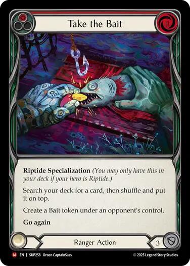 Take the Bait (Red) [SUP258] [Super Slam] Rainbow Foil